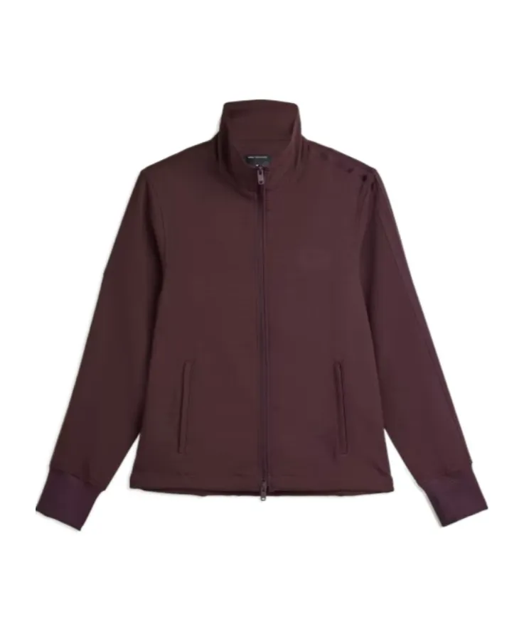 High-Neck Zip Track Jacket