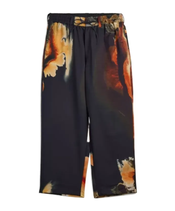 Abstract-Print Trousers