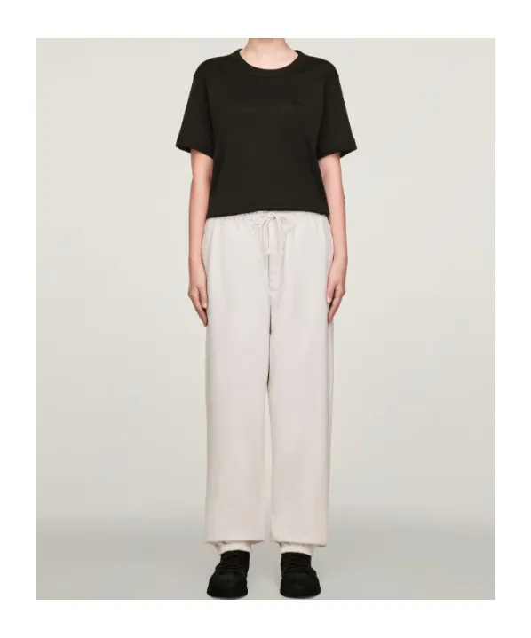 Elastic-Cuffed Drawstring Trousers