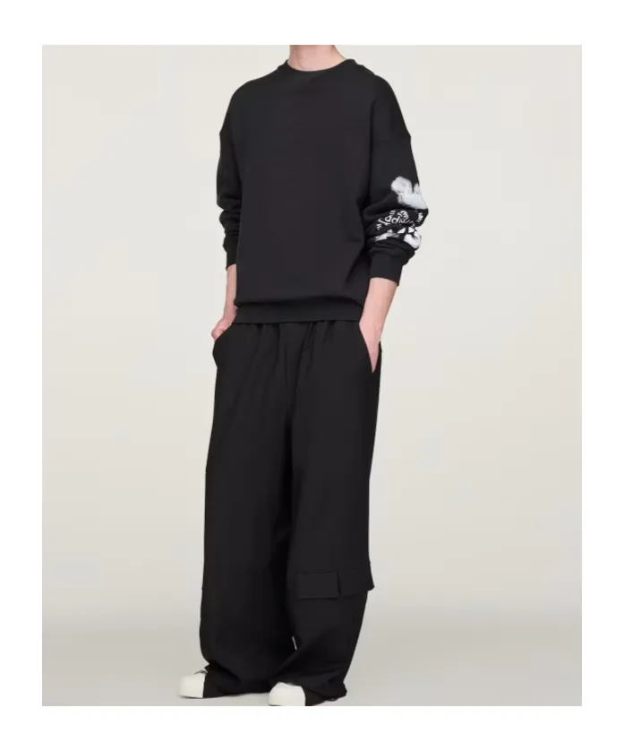 Cloud-Print Crew-Neck Sweatshirt