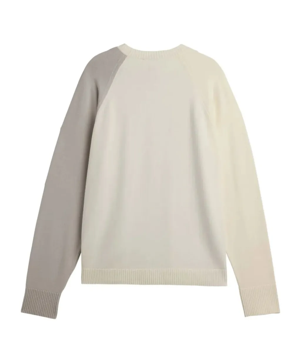 Logo Embossed Colour-Blocked Jumper