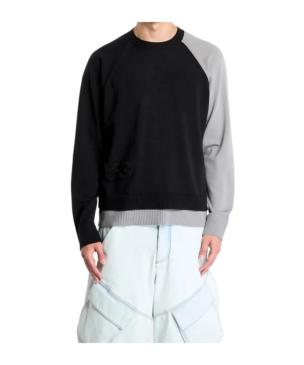 Logo Embossed Crewneck Knitted Jumper