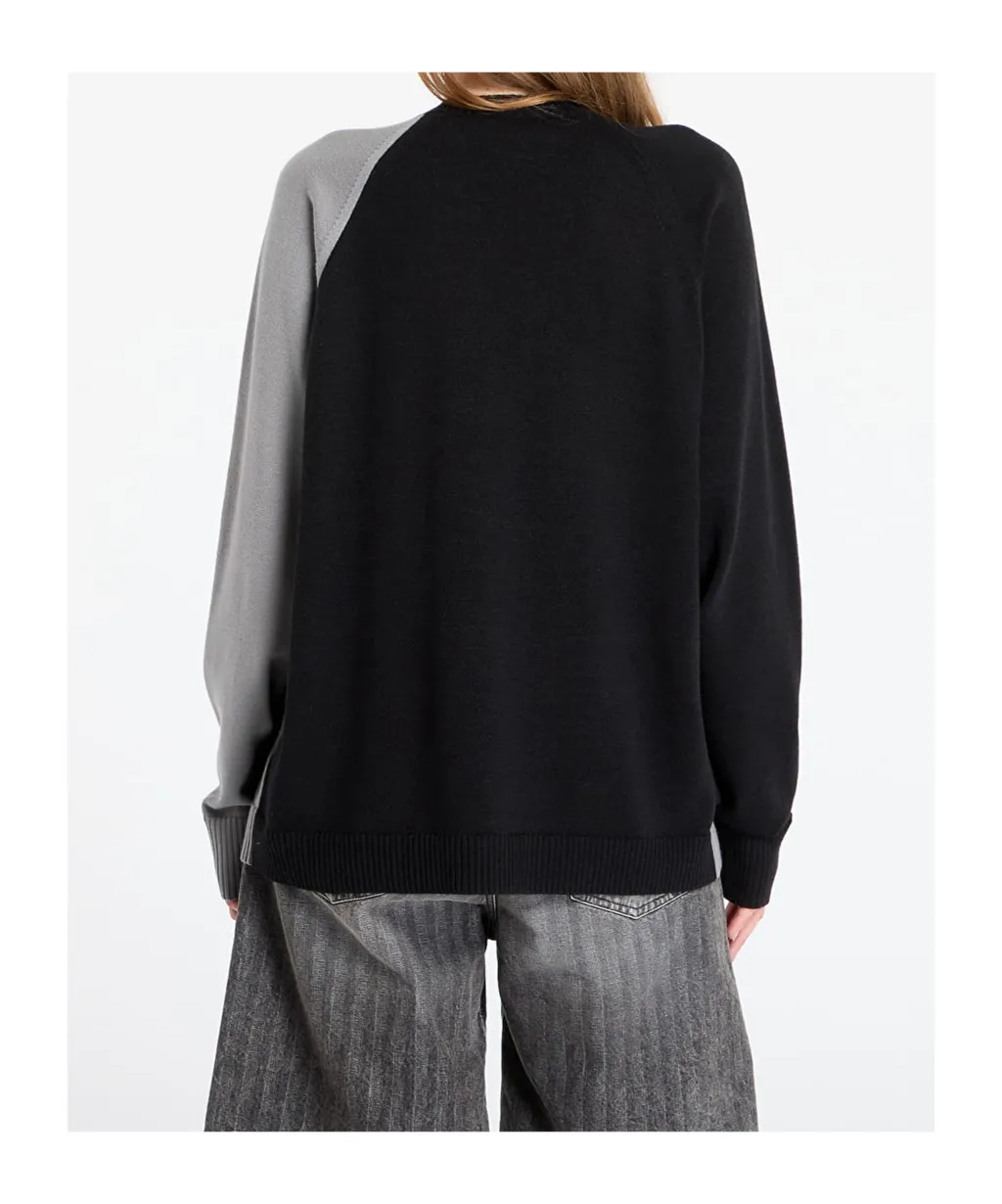 Logo Embossed Crewneck Knitted Jumper