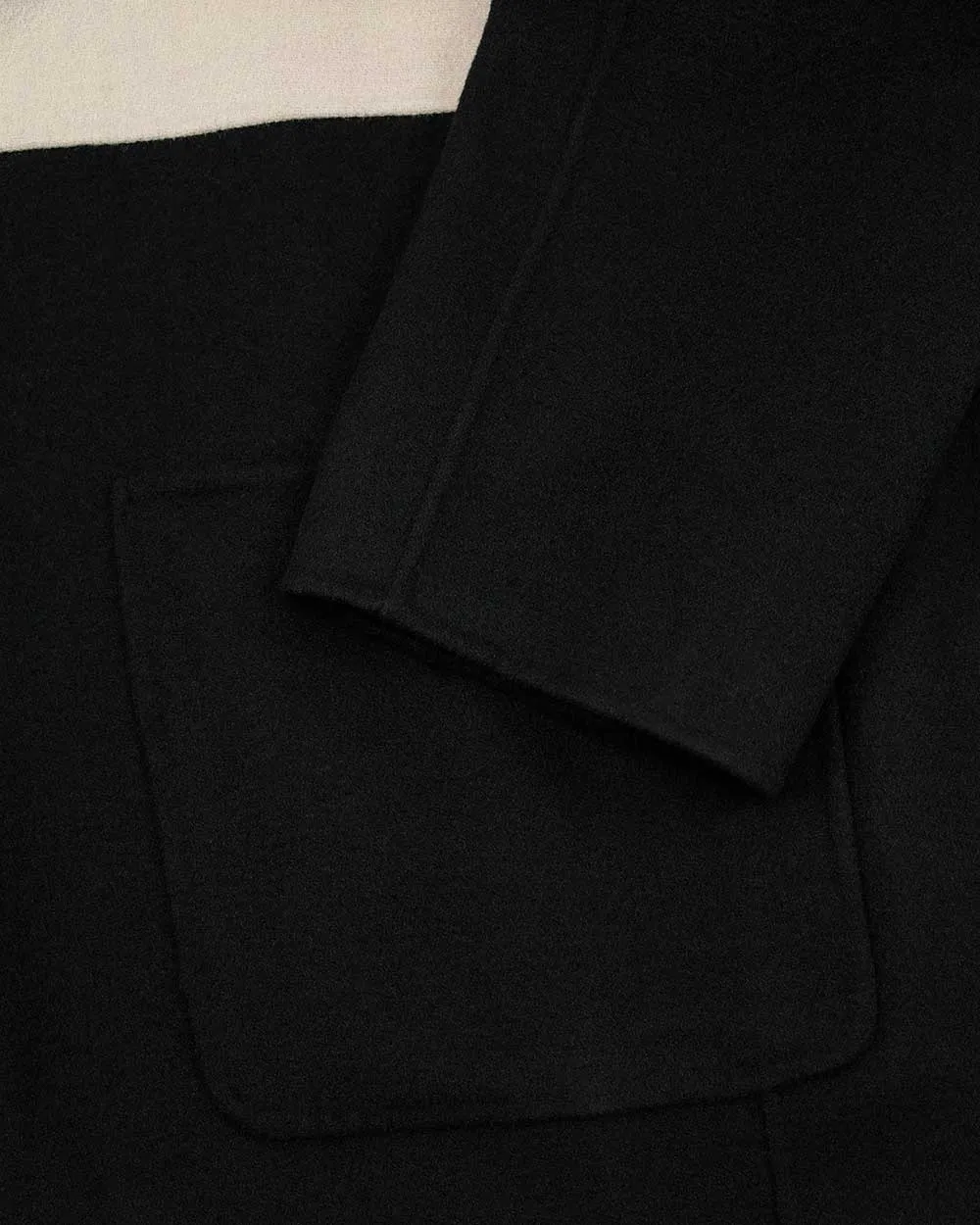 Wool Patchwork Coat