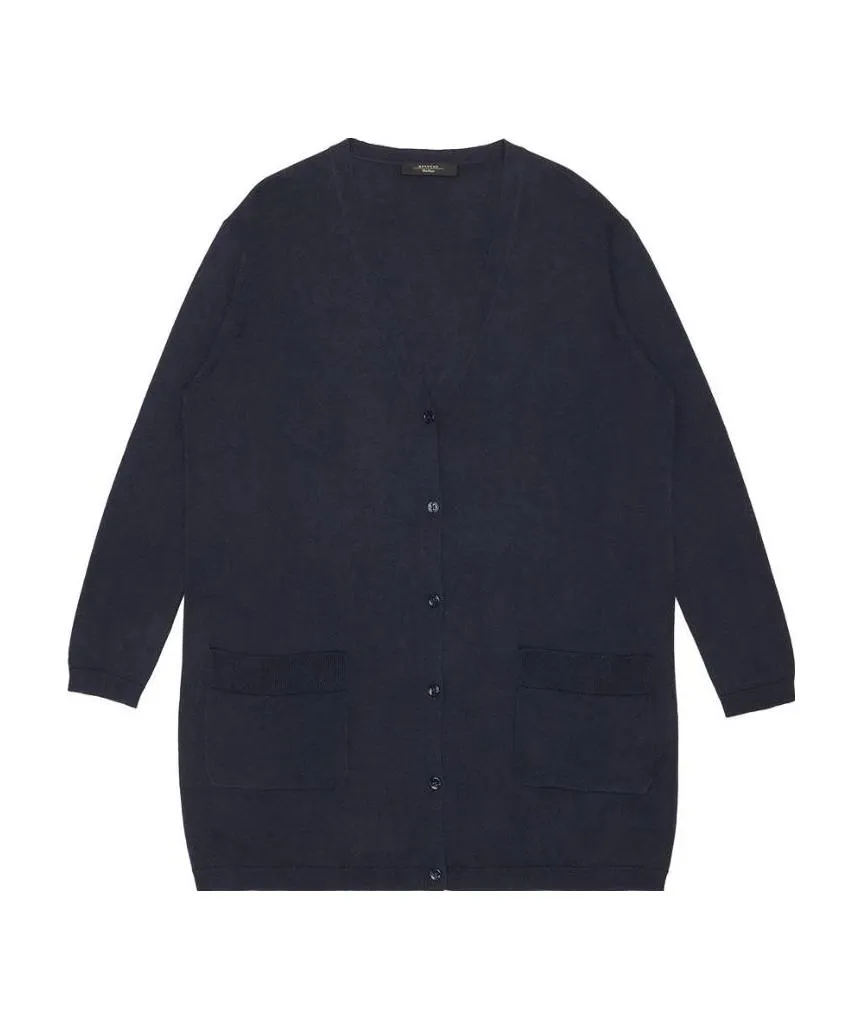 Long-Sleeved Knitted Cardigan