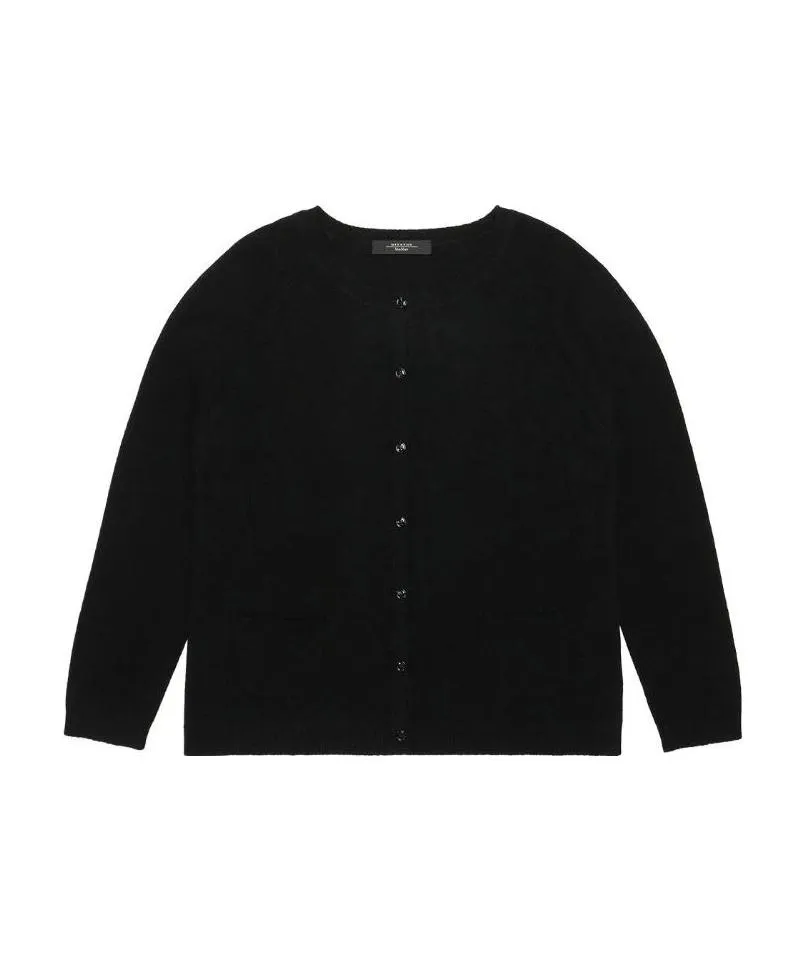 Round Neck Knitted Cardigan