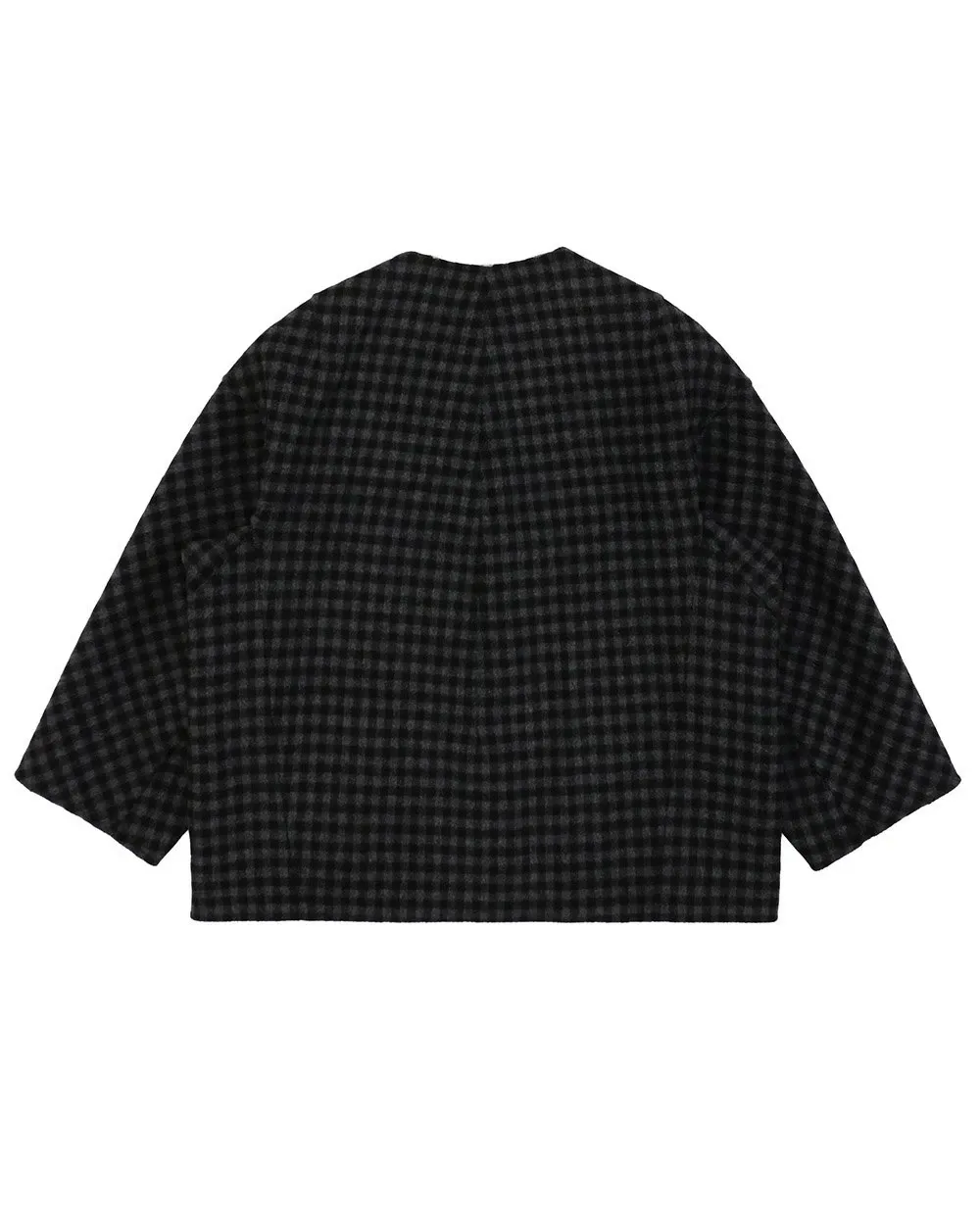 Plaid Double-Sided Short Coat