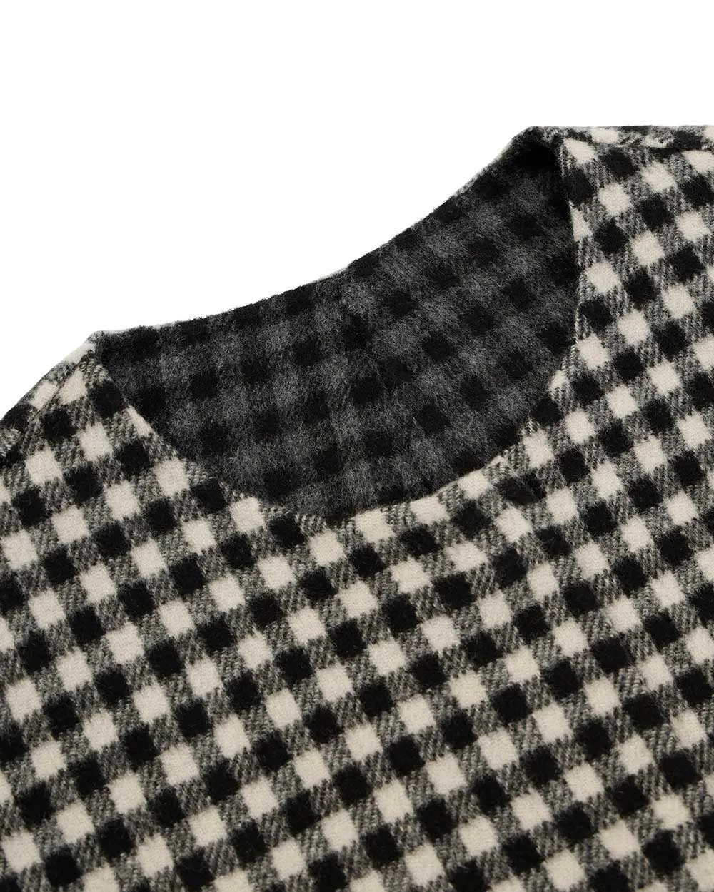 Plaid Double-Sided Short Coat