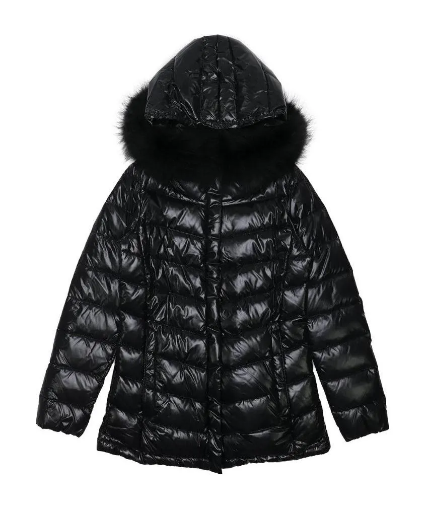 Hooded Quilted Down Jacket