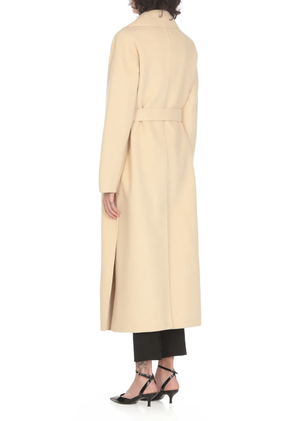 Belted Long-Sleeved Coat