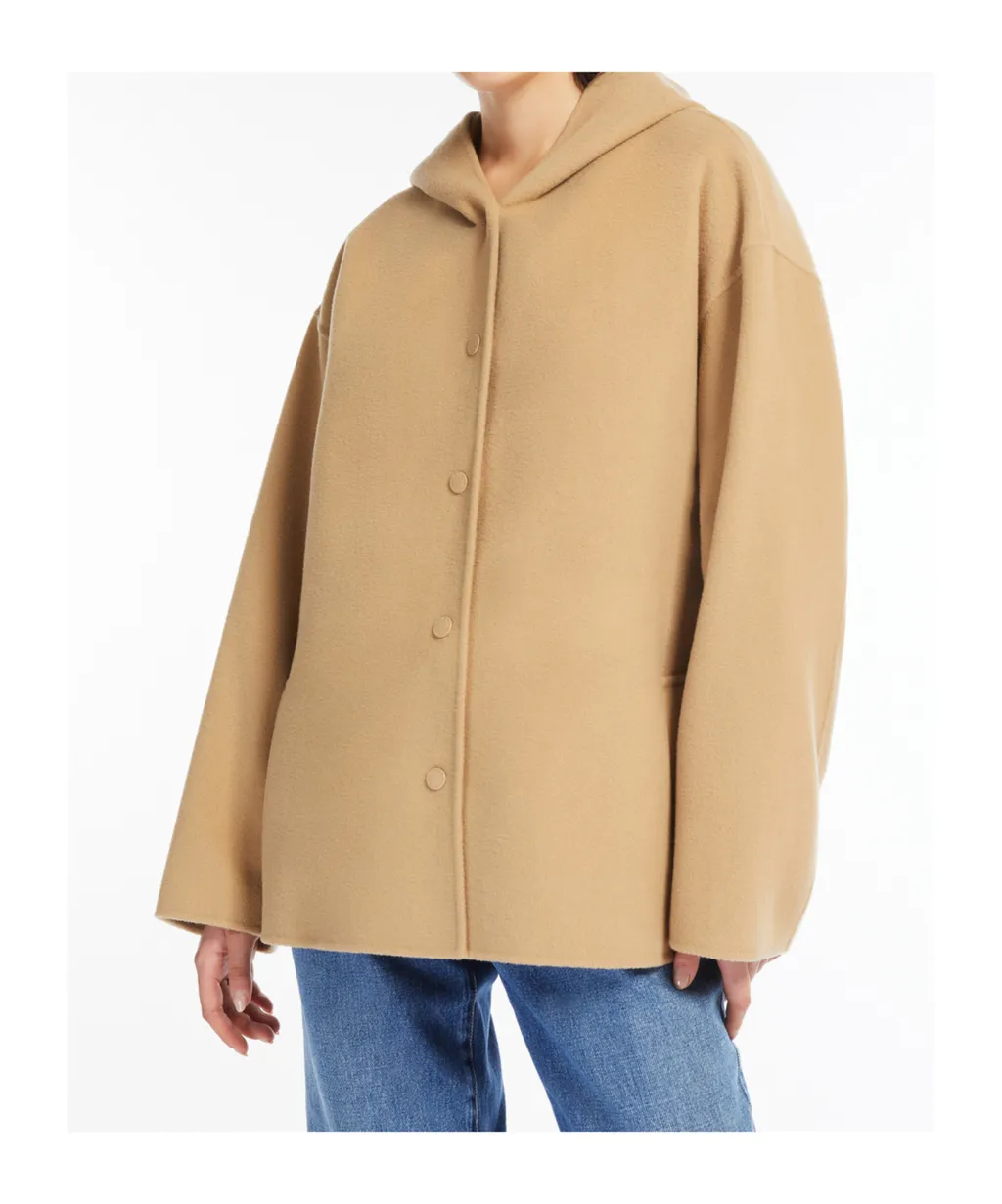 Buttoned Long-Sleeved Coat