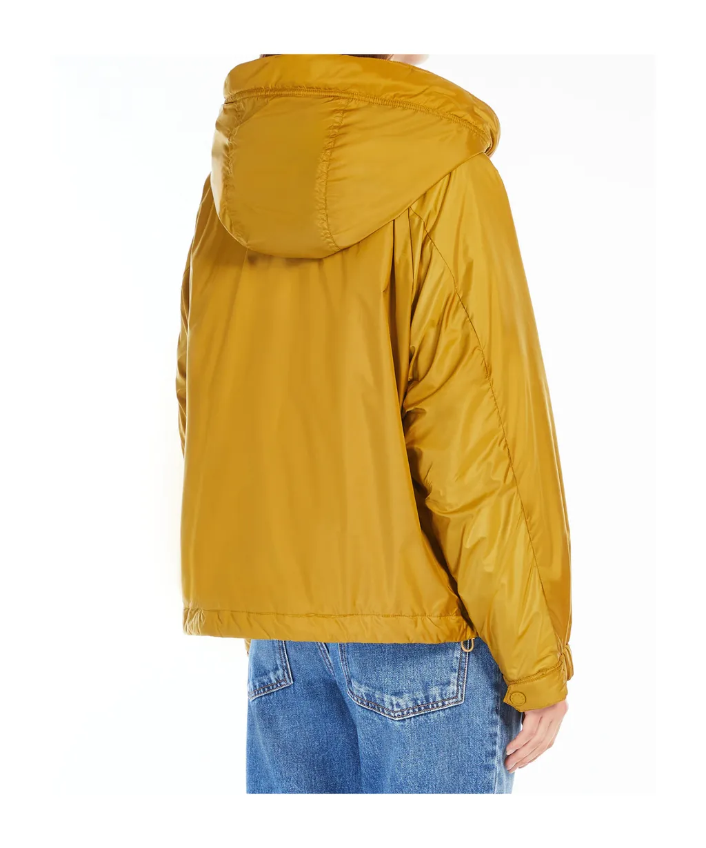 Button Detailed Drawstring Coat