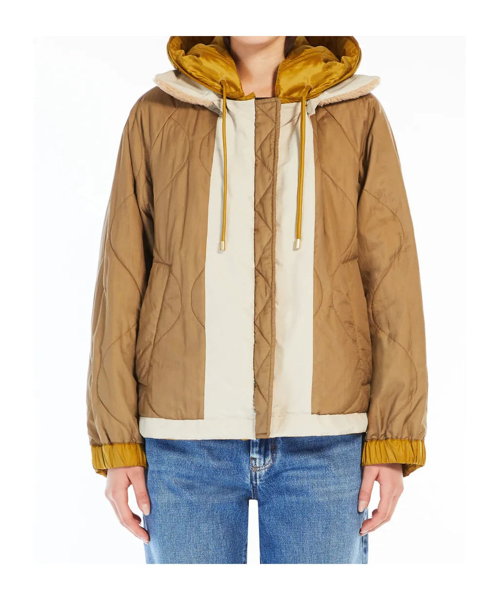 Button Detailed Drawstring Coat