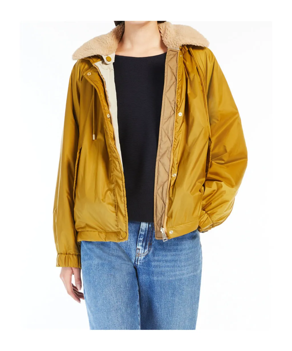 Button Detailed Drawstring Coat