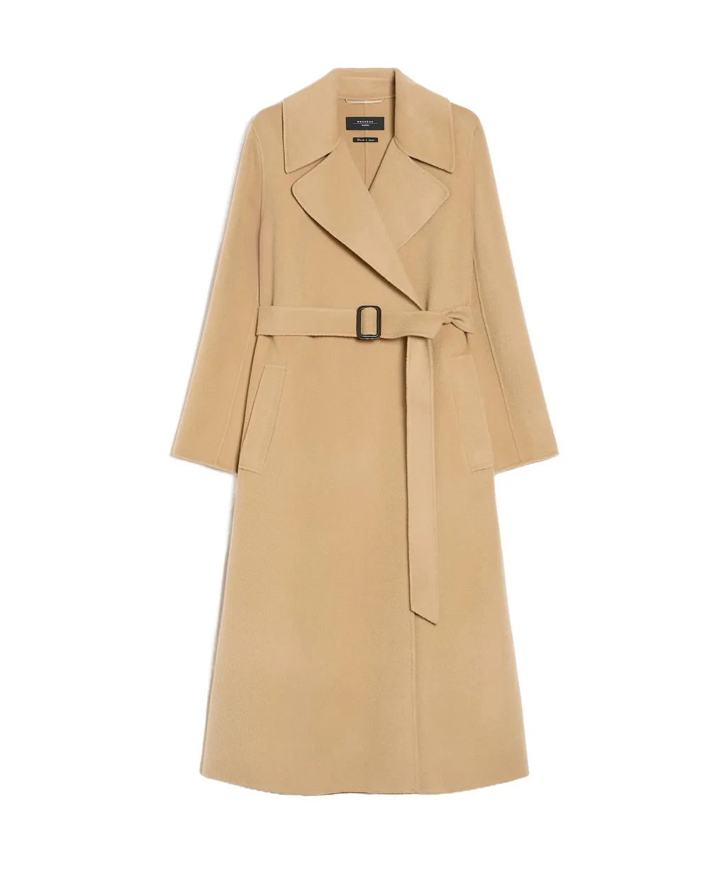 Belted Long-Sleeved Coat