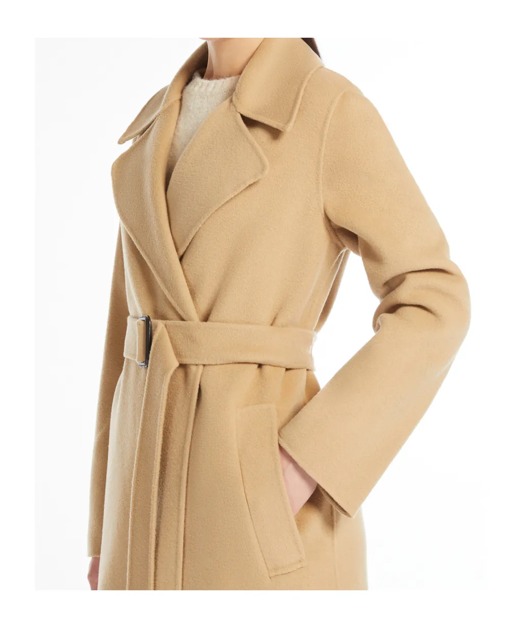 Belted Long-Sleeved Coat
