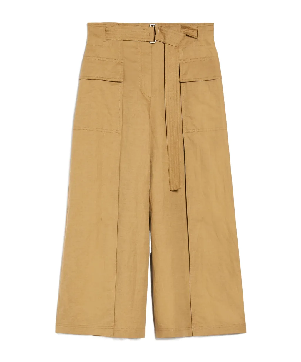 Buckle Belt Casual Pants