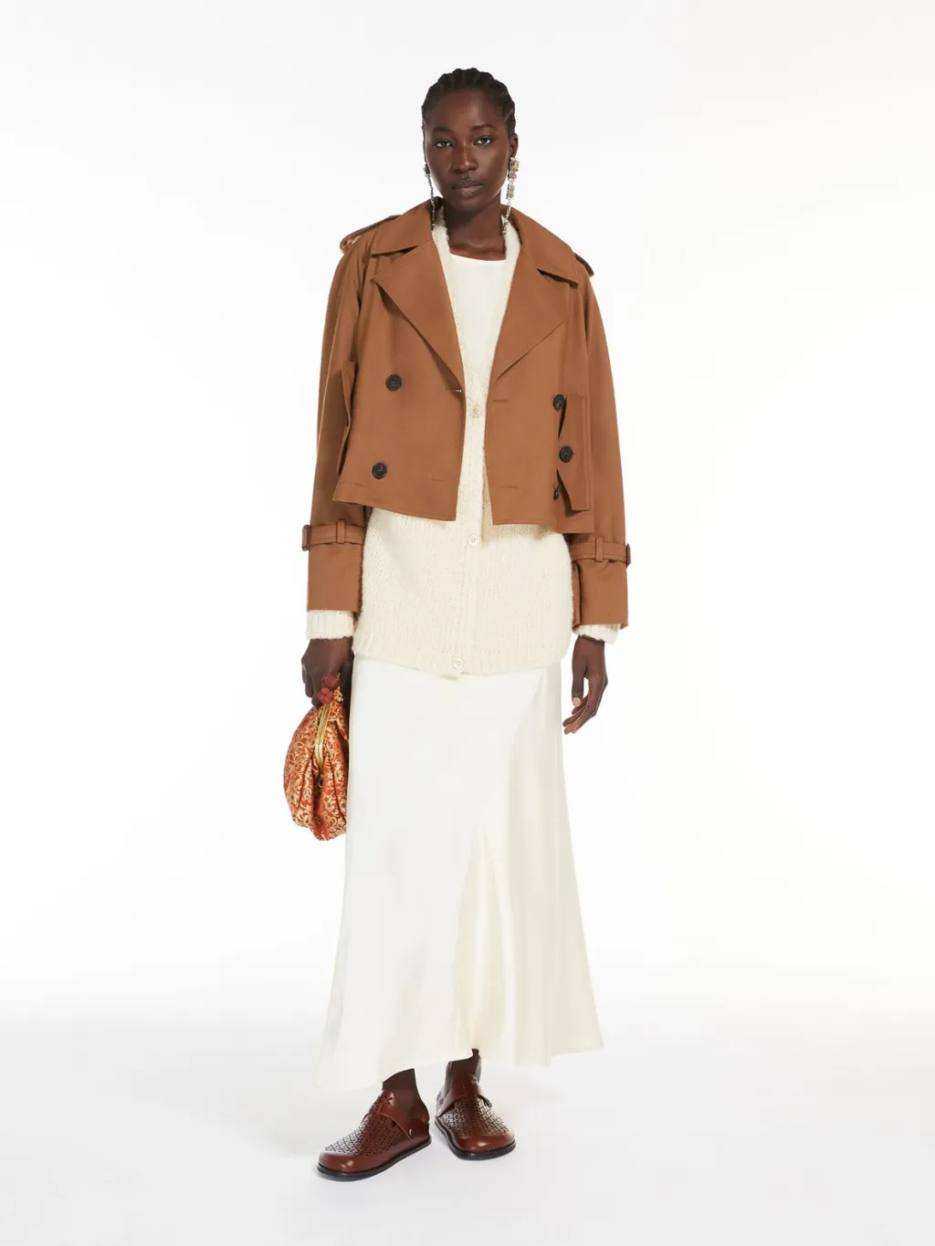 V-Neck Long-Sleeved Cardigan