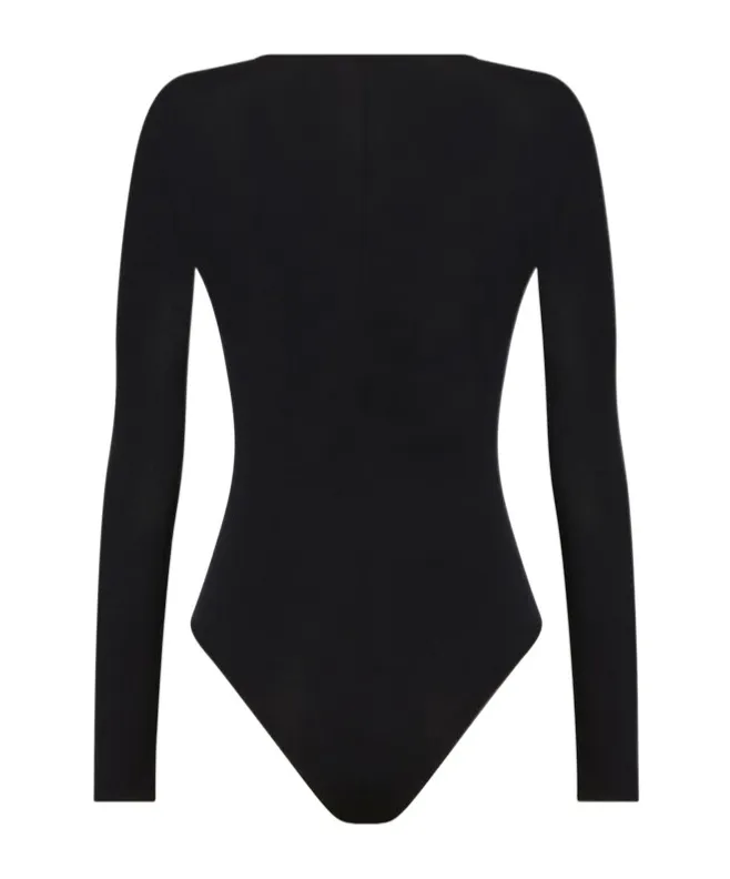 V-Neck Long-Sleeve Bodysuit