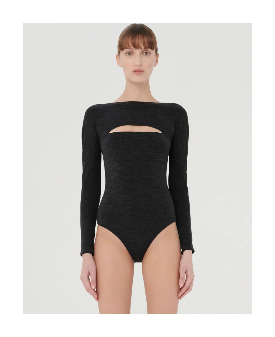 Cut-Out Virgin-Wool Top