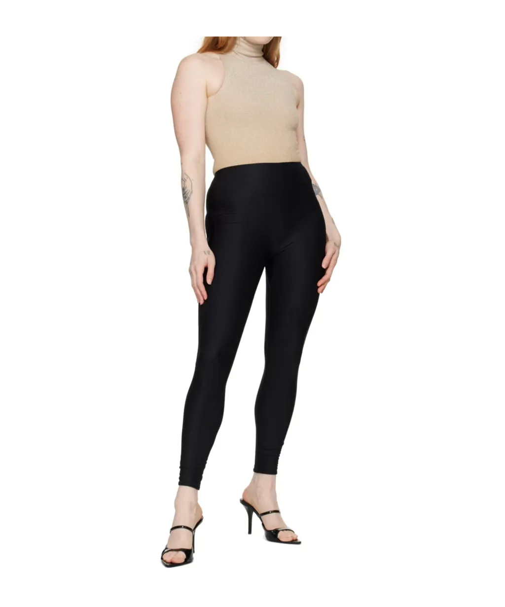 Lurex Ribbed-Knit Bodysuit