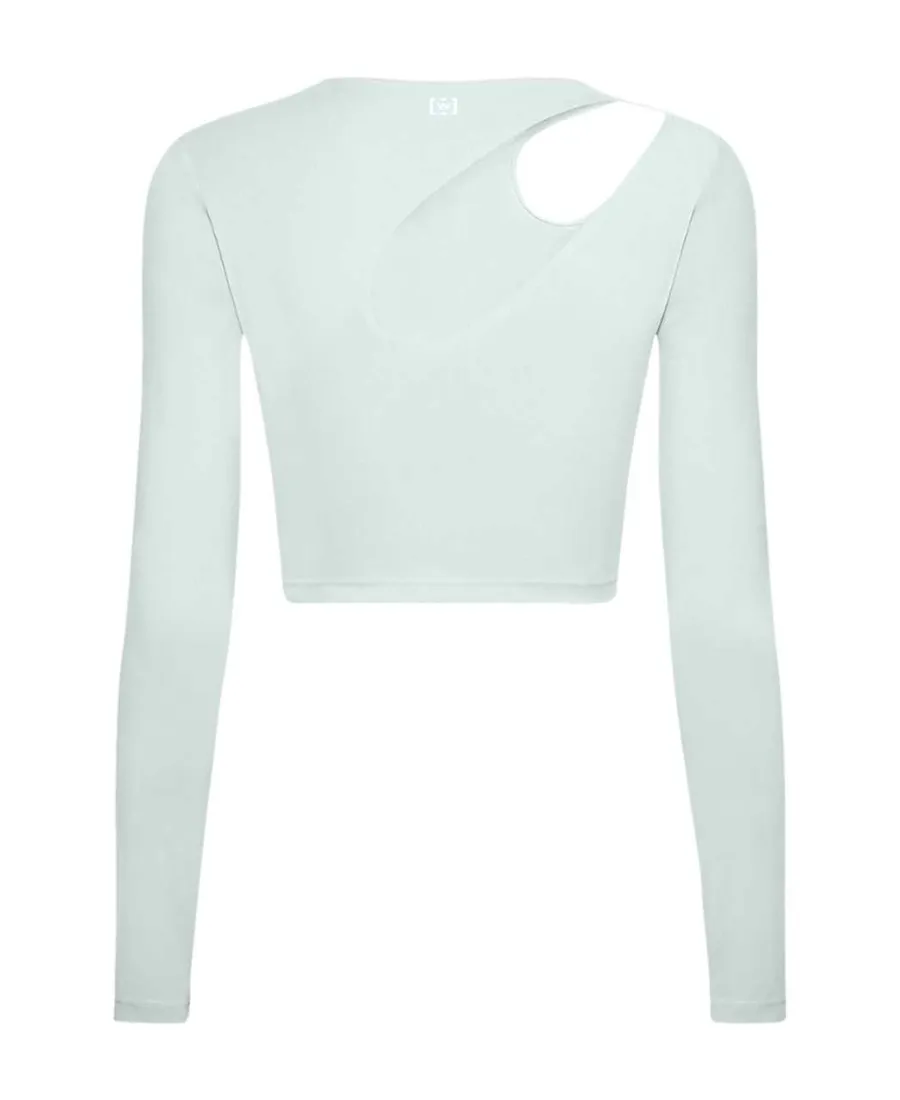 Cutout Logo-Print Crop Top