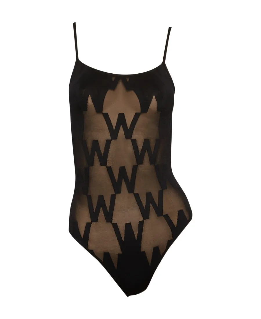 Logo Mesh Jumpsuit