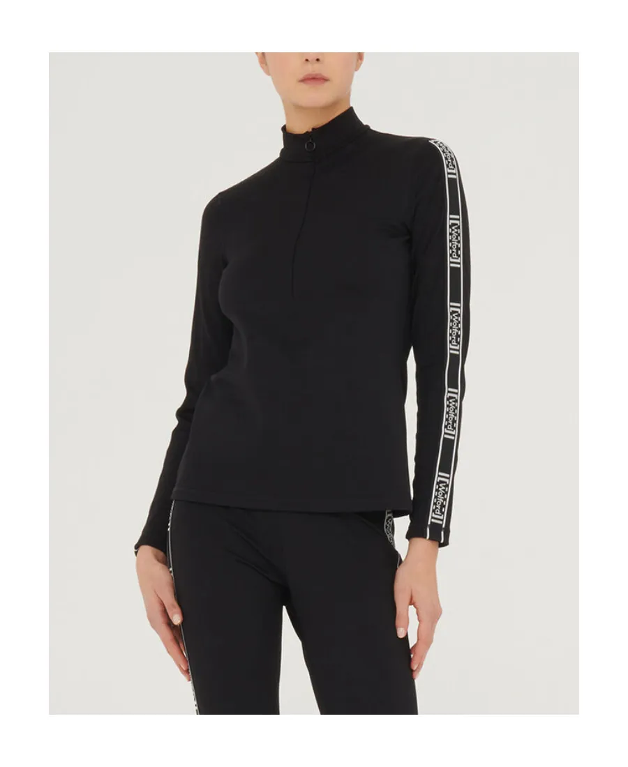Logo-Tape Half-Zip Pullover