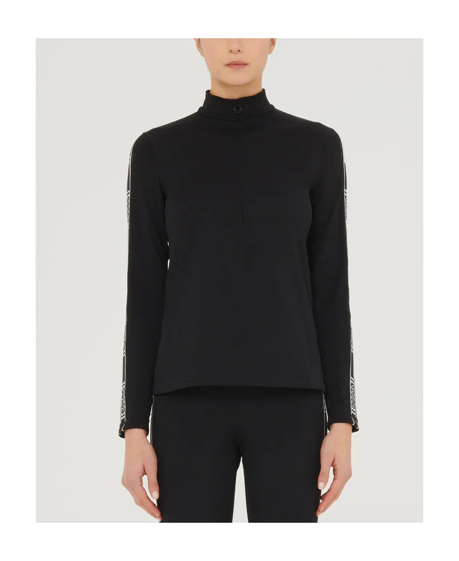 Logo-Tape Half-Zip Pullover