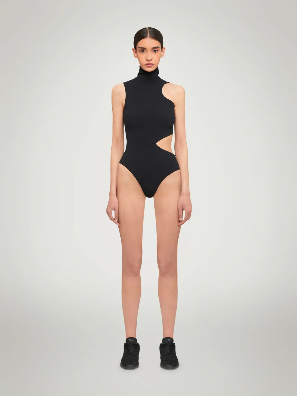 High-Neck Cut-Out Bodysuit