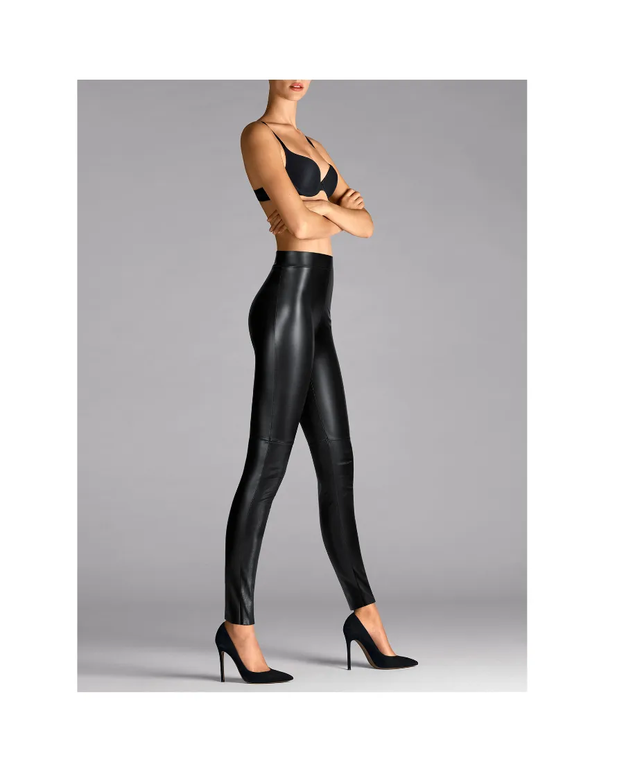 Faux-Leather Slim-Cut Leggings