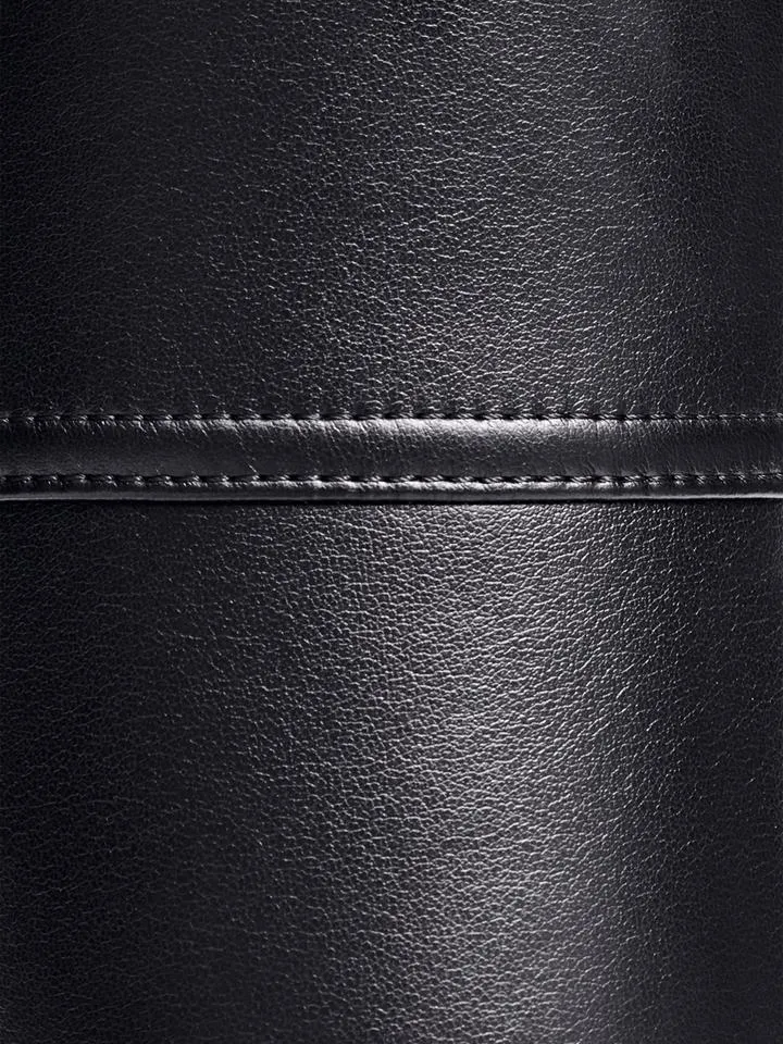 Faux-Leather Slim-Cut Leggings