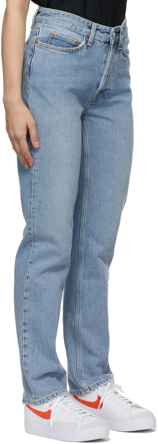 Logo High-Waisted Jeans