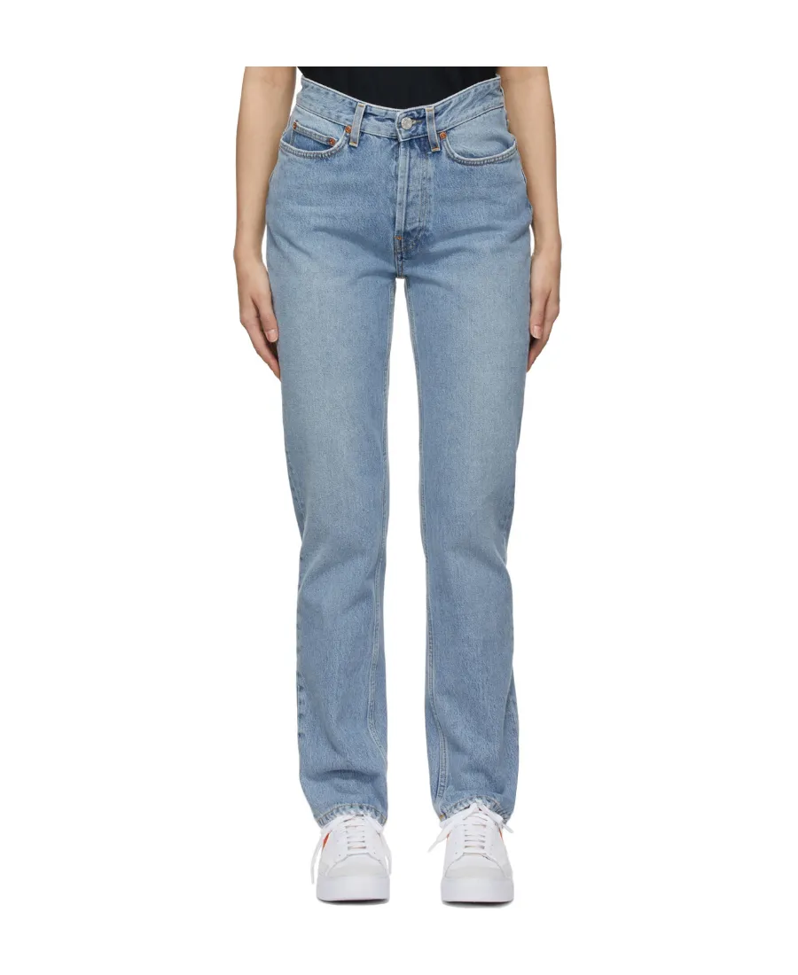 Logo High-Waisted Jeans