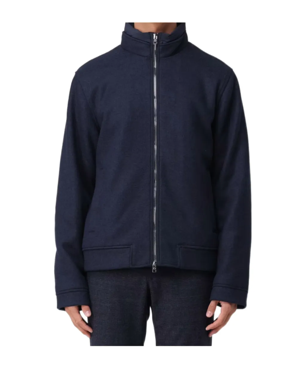 Knitted Wool Bomber Jacket