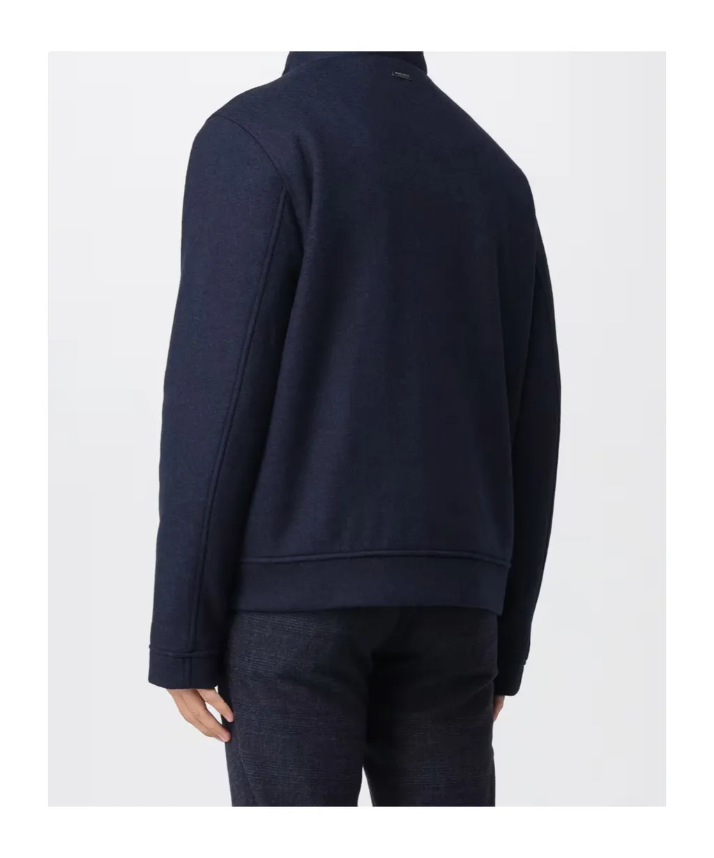 Knitted Wool Bomber Jacket