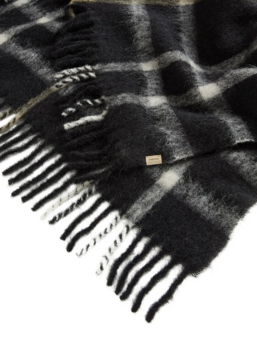 Checked Cape With Fringes