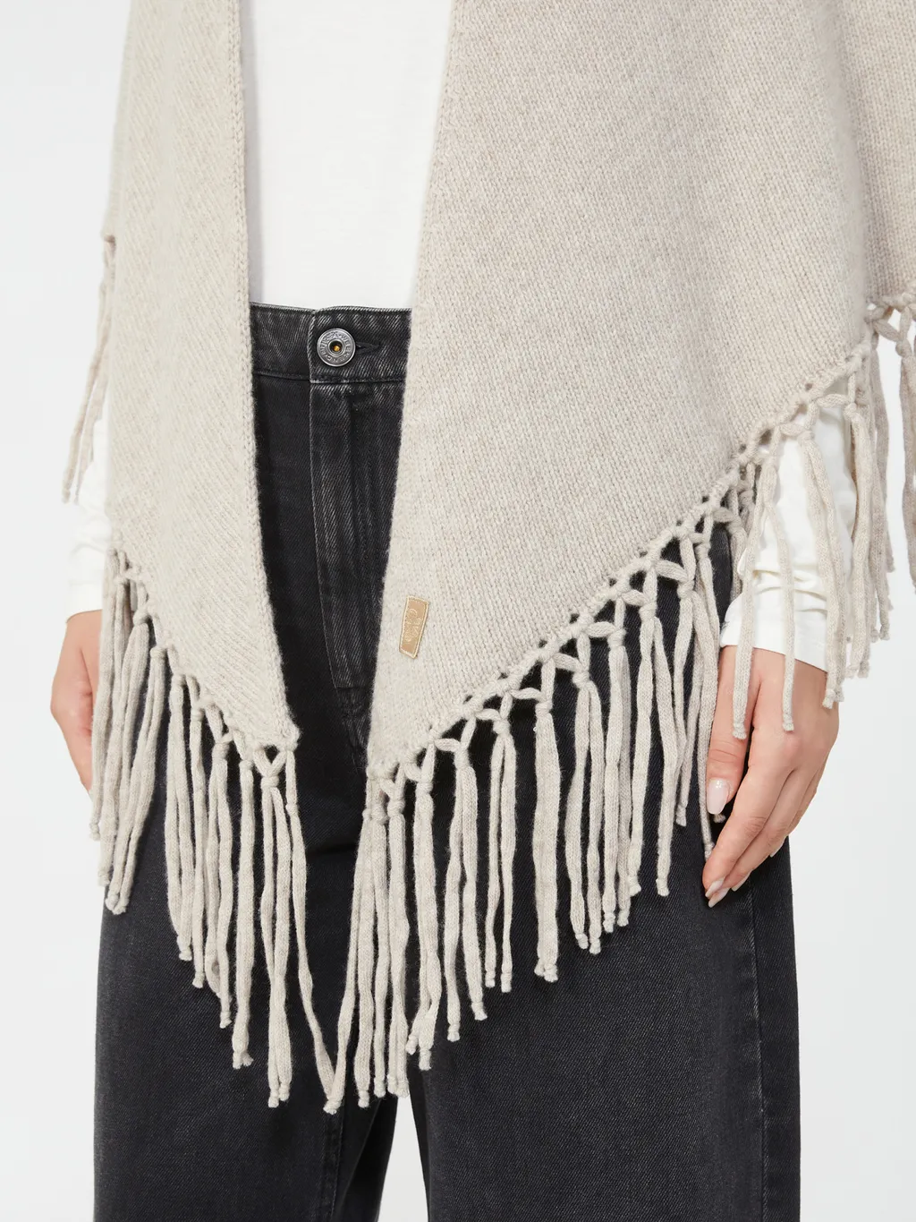 Tornado Fringed Triangle Shawl