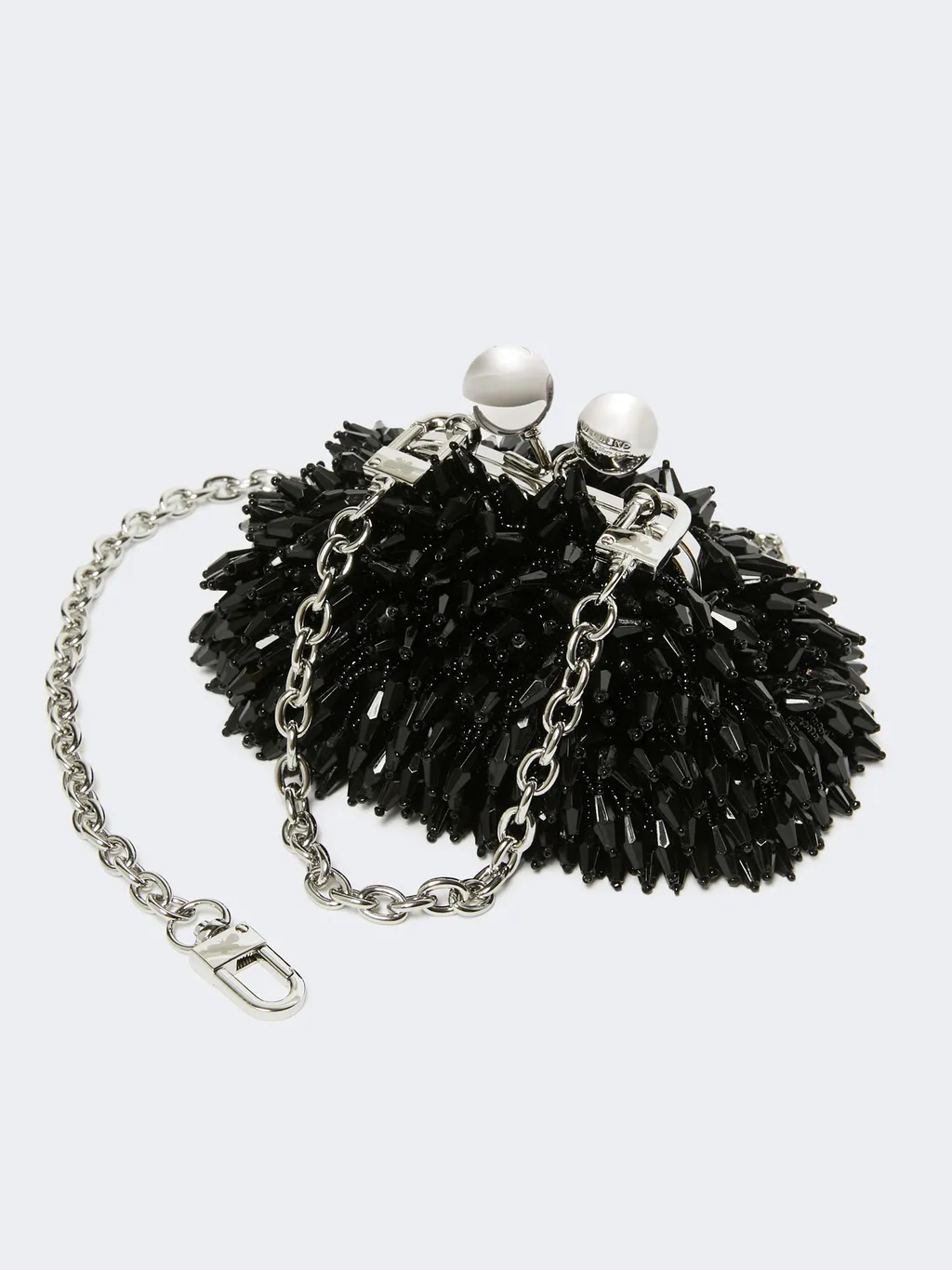 Mini Pasticcino Satin Bag With Rhinestones