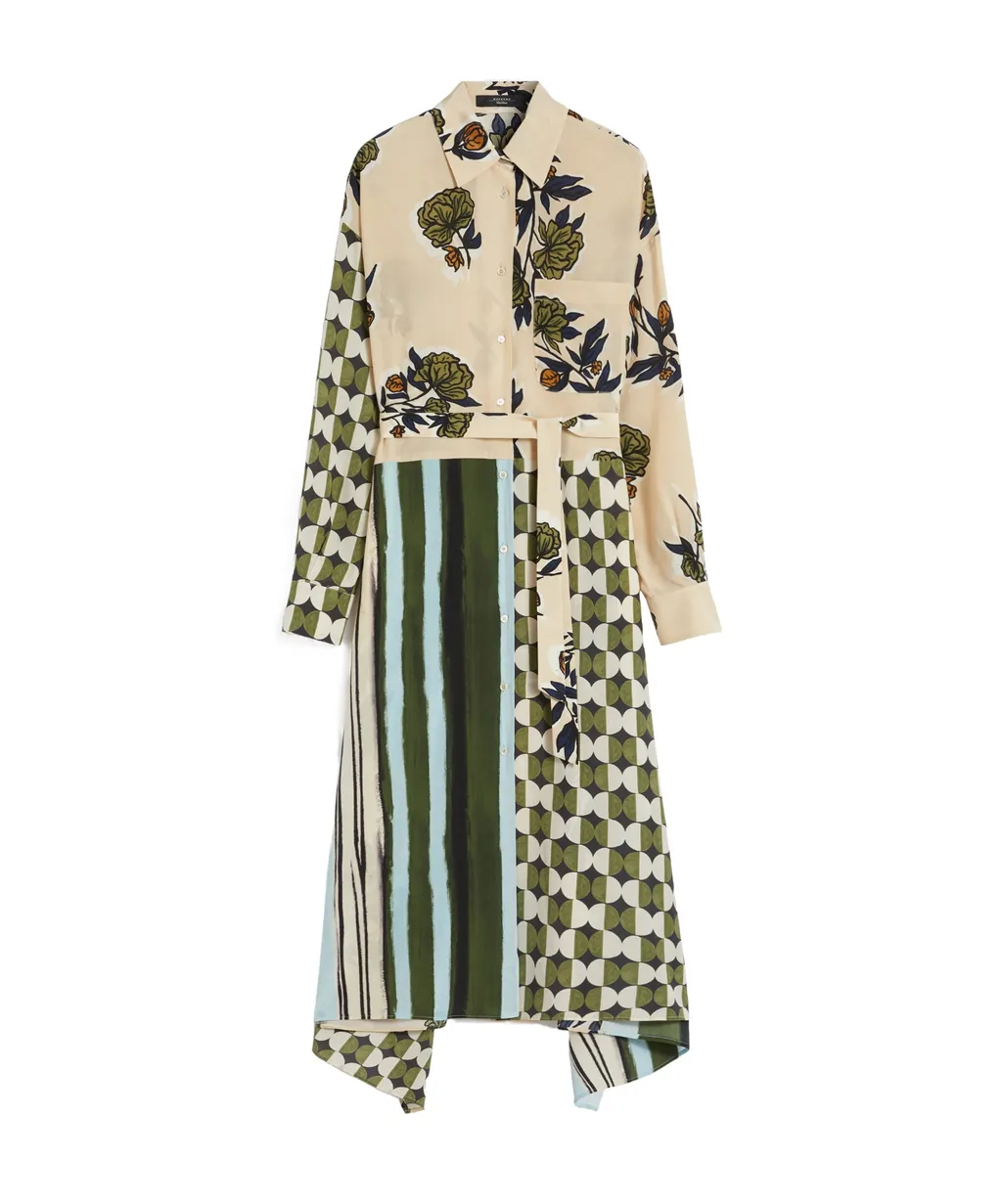 Silk Crepe De Chine Dress