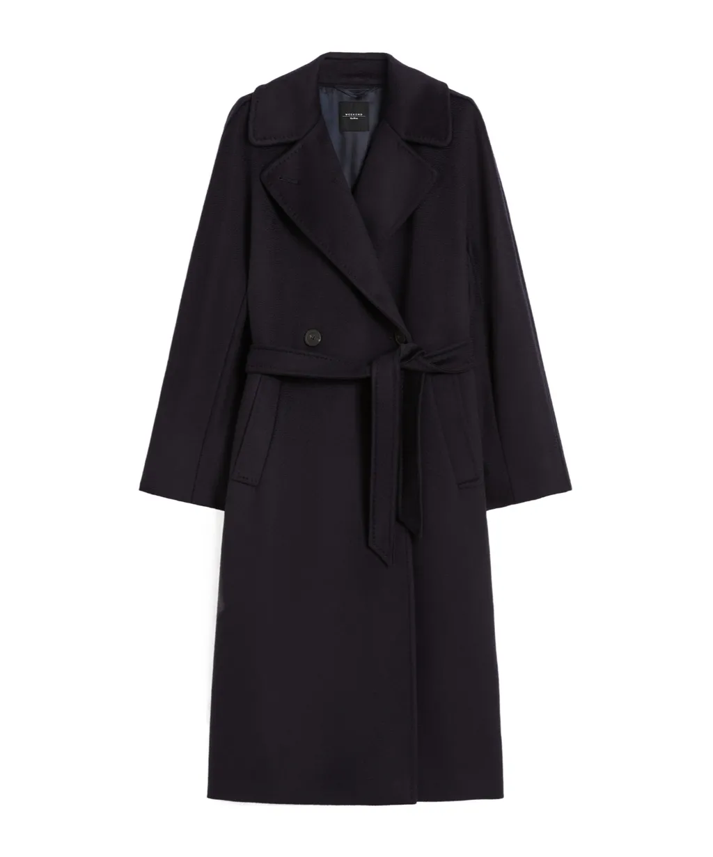 Midi Coat With Double-Breasted Closure