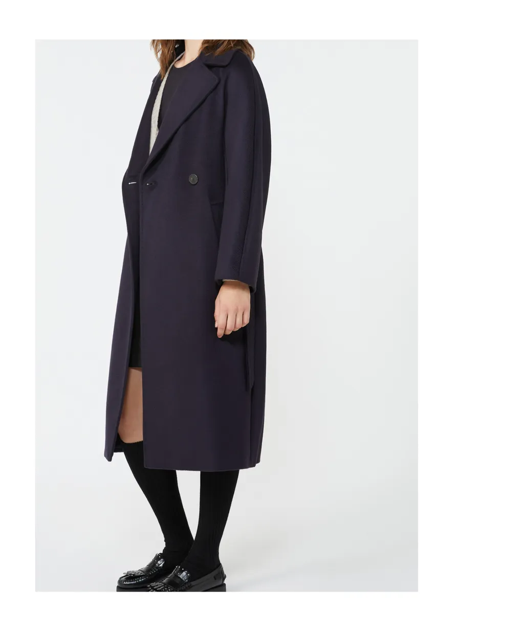 Midi Coat With Double-Breasted Closure