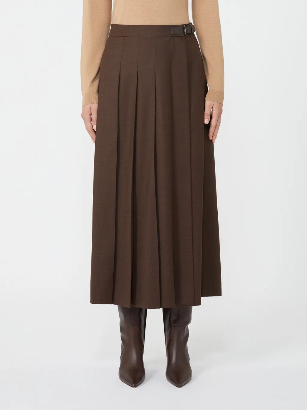 Fastoso Pleated Midi Skirt