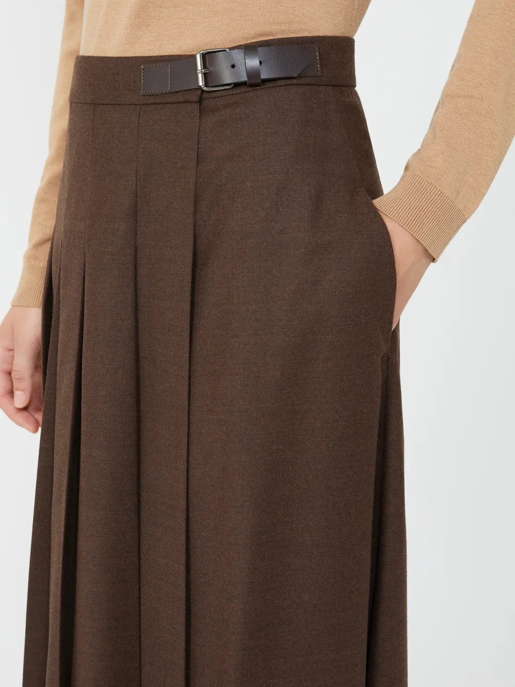 Fastoso Pleated Midi Skirt