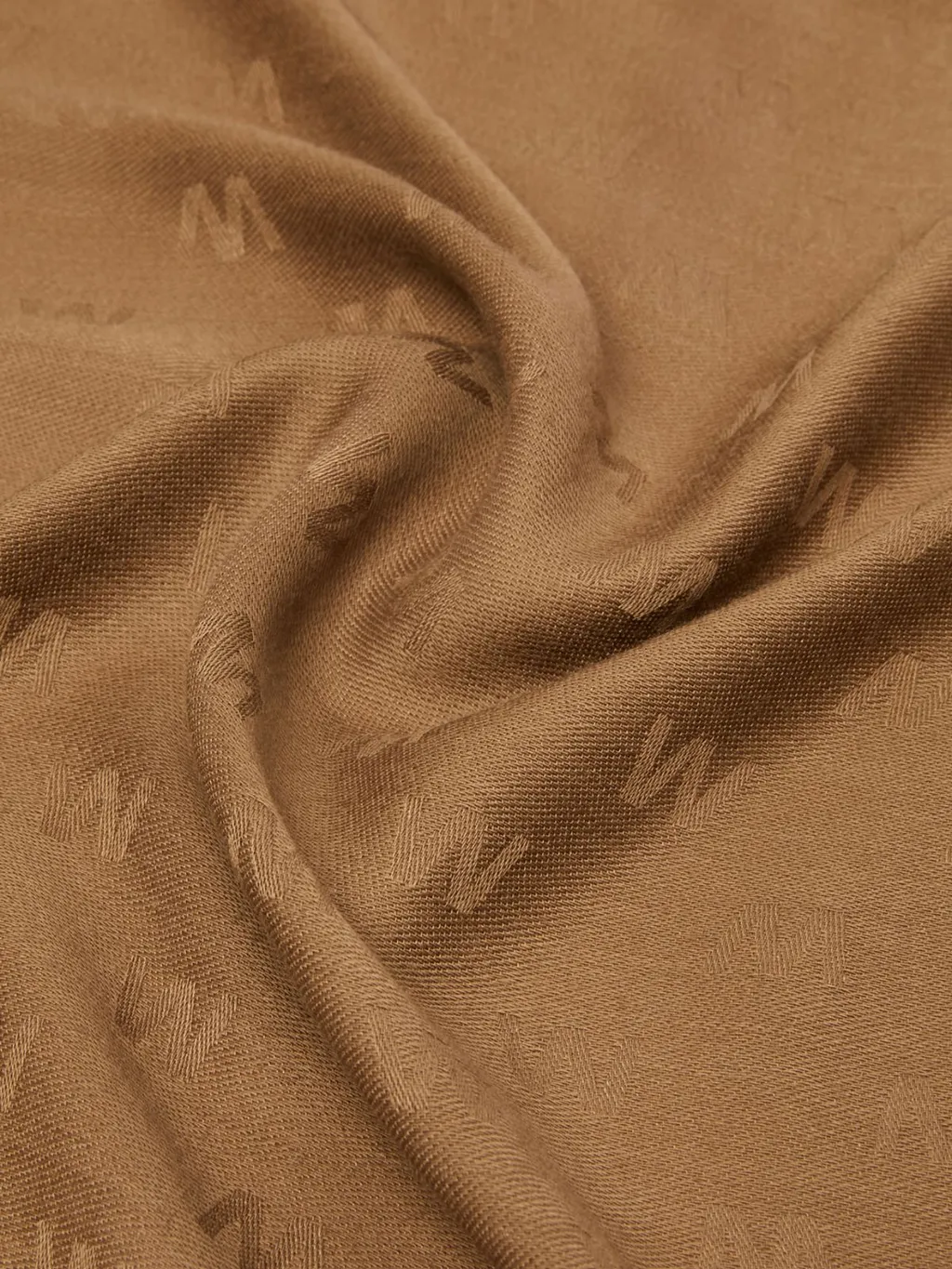 All-Over Patterned Frayed Edge Scarf