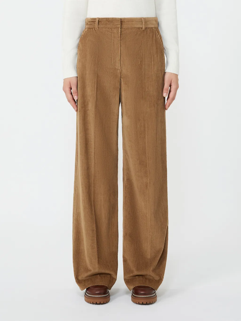 Tania Wide-Leg Corduroy Trousers