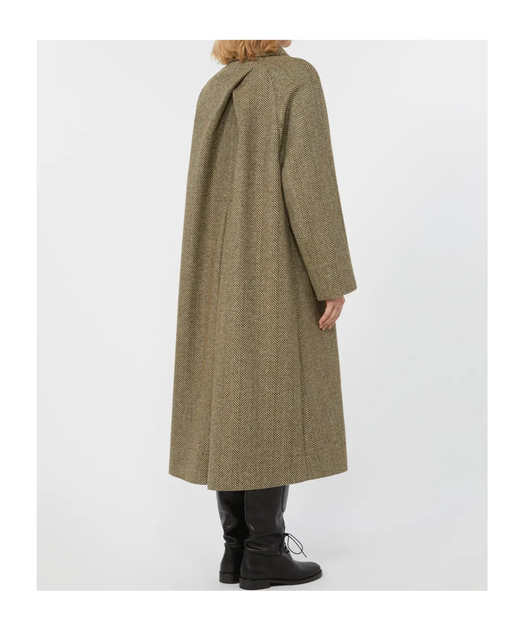 Single-Breasted Wool Coat