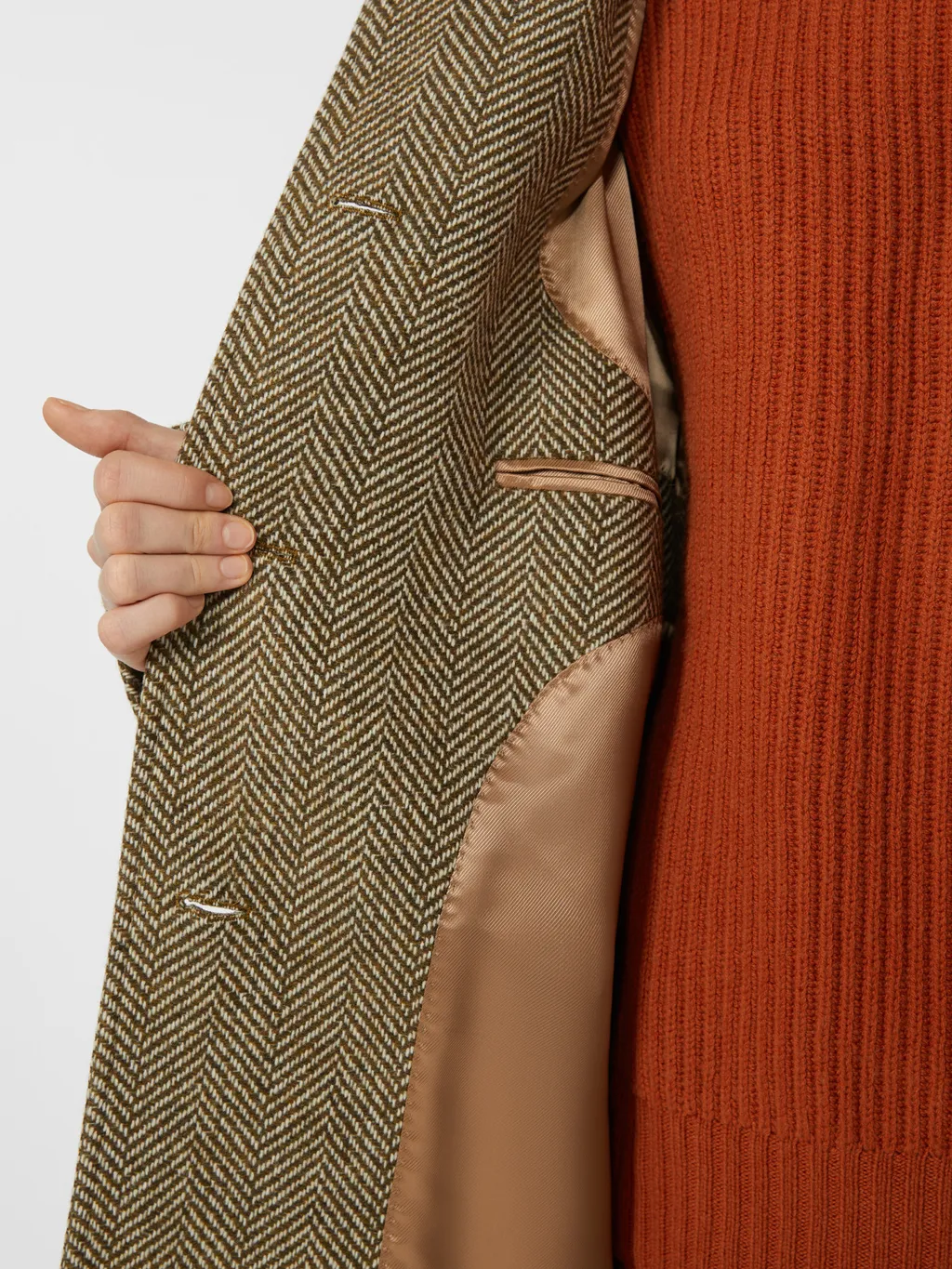 Single-Breasted Wool Coat