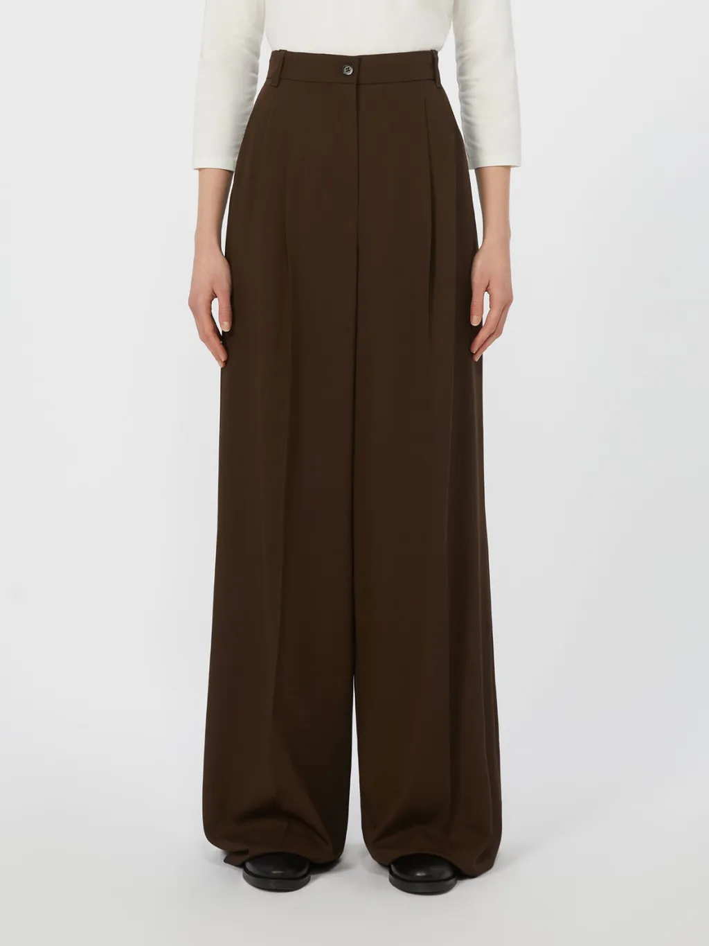 Garenna High-Waist Pleated Trousers