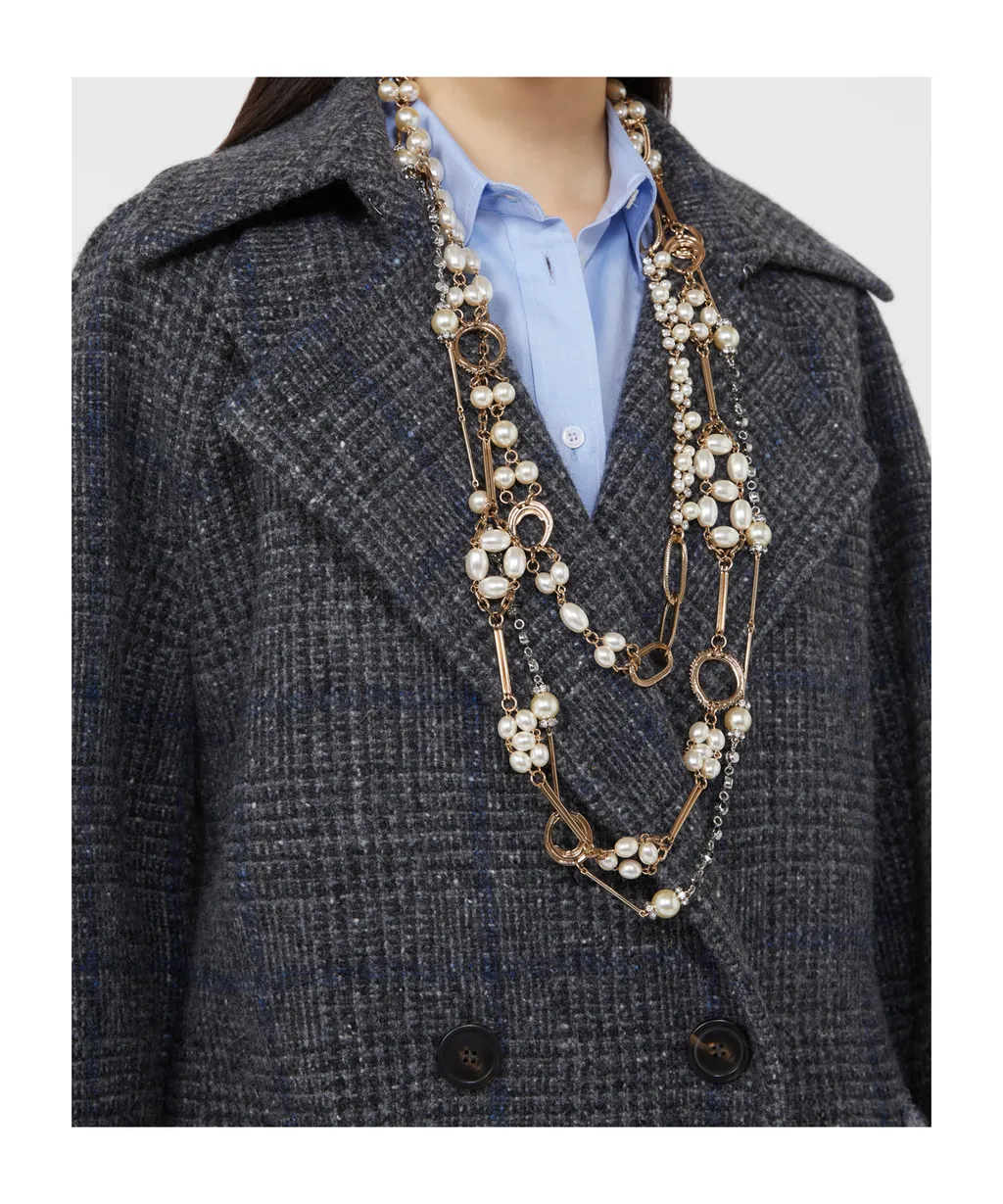 Multistrand Necklace With Pearls